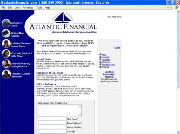 Atlantic Financial in 2002